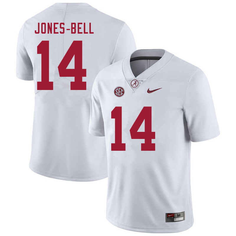 Alabama Crimson Tide Men's Thaiu Jones-Bell #14 White NCAA Nike Authentic Stitched 2020 College Football Jersey GC16O71YH